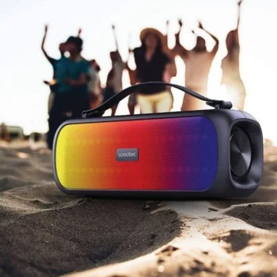 Porodo SOUL Soundtec Basic Speaker with RGB - Black